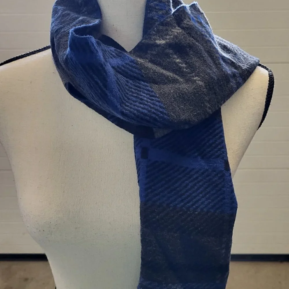 100% Silk Club Room Plaid Scarf